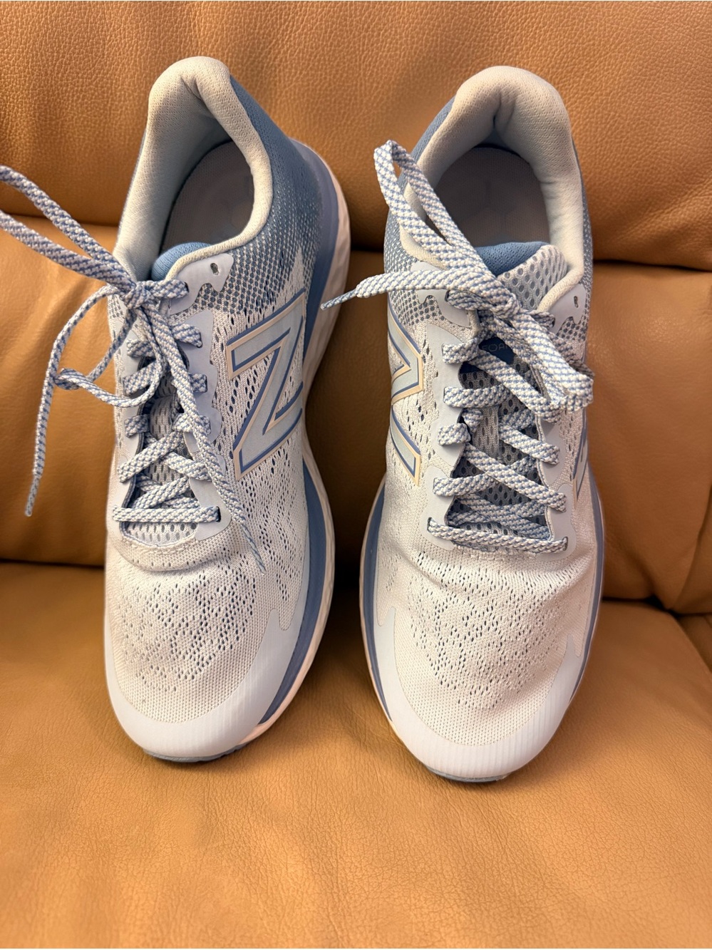 New Balance Women's Pale Blue Lace-Up Running Shoes